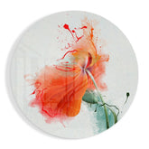 Watercolor Flower Glass Wall Art.